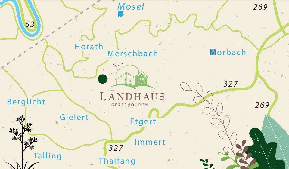 Karte Landhaus Gräfendhron