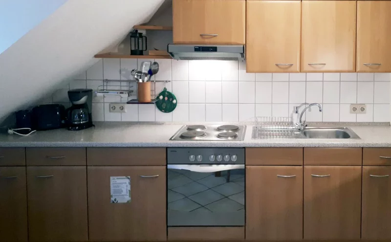 Offene Küche in der Ferienwohnung Nr. 4